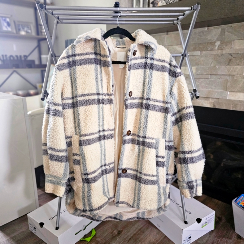 Plaid Sherpa Jacket from H&M